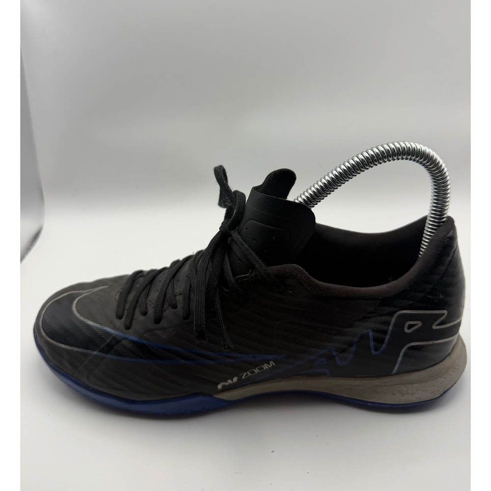 Nike Zoom Mercurial Indoor Soccer Shoes Mens 5 Black Blue DJ5633-040 Good